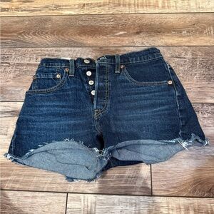 Levi's Dark Blue Jean Shorts